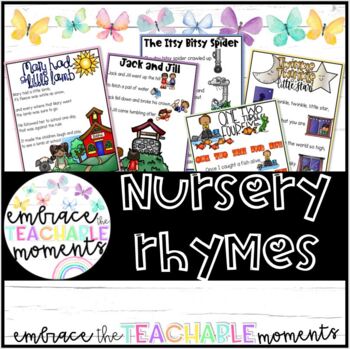 Nursery Rhymes with Visuals by Embrace the Teachable Moments | TpT