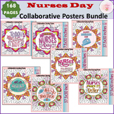 Nurses Day Quote Zantangle Collaborative Coloring Posters|