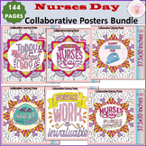Nurses Day Quote Zantangle Collaborative Coloring Posters|