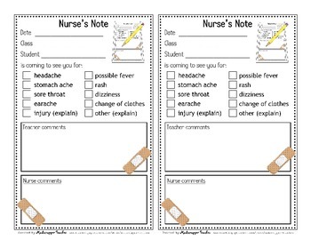 Preview of Nurse's Note with Color Graphics