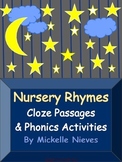 Nursey Rhymes: Cloze Passages & Phonics Activities (Common