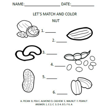 nuts coloring pages