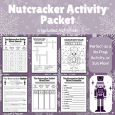The Nutcracker Ballet Worksheet Set: Easy No-Prep Plans or