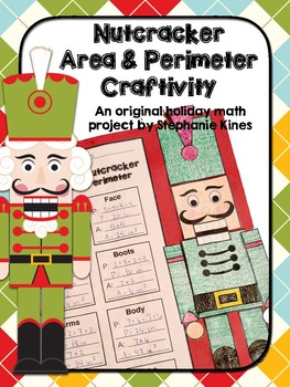 Preview of Christmas Math Activity: Nutcracker Area and Perimeter