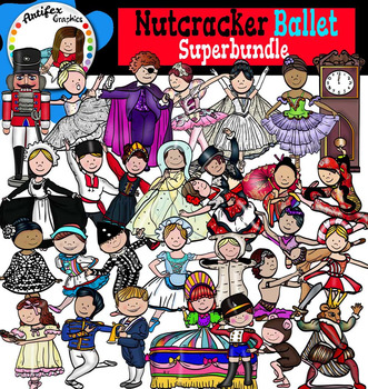 Preview of Nutcracker Ballet- Big set of 56 graphics!