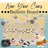 Cow New Year Bulletin Board | Farm New Years 2024 Bulletin Board