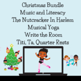 Christmas Music and Literacy Bundle based on The Nutcracker in Harlem
