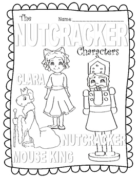 Preview of Nutcracker Color Sheets CYBER MONDAY FREEBIE