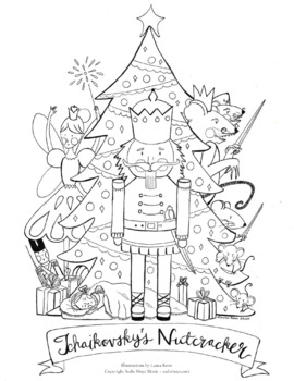 Nutcracker Coloring Page by Classical4Kids | TPT