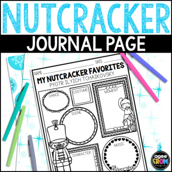 Preview of Nutcracker Favorites Performance Journal, Classical Music December Activities ★✪