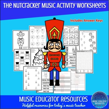 Preview of Nutcracker Music Activity Worksheets | Reproducible
