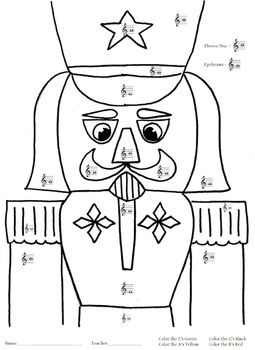 Nutcracker Music Coloring Page by Creative Technology Pedagogy | TPT