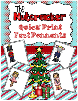 Preview of Nutcracker Quick Print Fun Fact Pennants - Visuals For Elem. Music Room