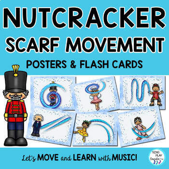 Preview of Nutcracker Scarf Activities for Music, PE, Special Needs and Elementary Classes