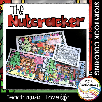 Preview of Nutcracker Story Suite - Storybook Coloring book activity