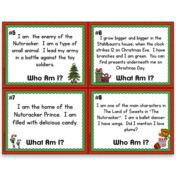 Nutcracker Task Cards Drawing Conclusions Christmas by Nerdy Music Mama