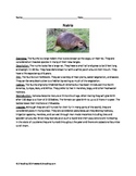 Nutria - Invasive species - review article questions activities