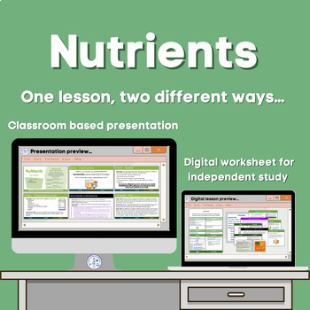 Preview of Nutrients Lesson bundle