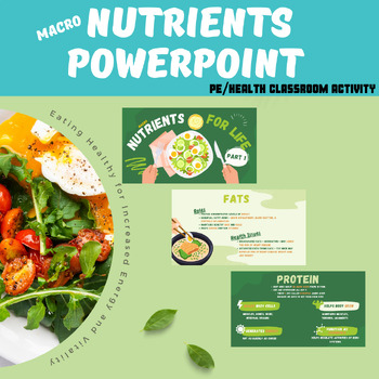 Preview of Healthy Eating & Health Education: Nutrition Nutrients (Macro) PowerPoint