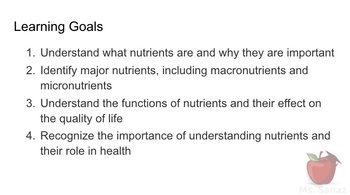 Preview of Nutrients and Health - an Introduction to the ABC of Nutrition