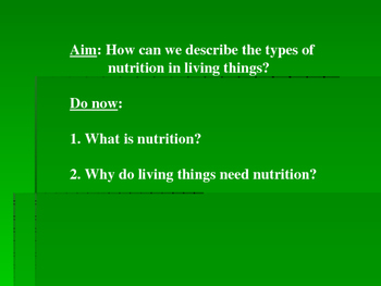 Preview of Nutrition