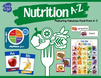 Preview of Nutrition A-Z with colorful photos