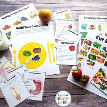 Nutrition Activities Bundle for Preschool, Kindergarten, and Elementary