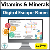 Nutrition Activity Vitamins and Minerals Digital Escape Ro