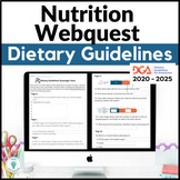 Food and Nutrition Activity for Middle School - Dietary Gu
