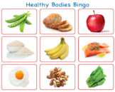 Nutrition Bingo Activity- Healthy Foods- Distance Learning