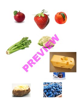 Preview of Nutrition Bingo with Food Cards