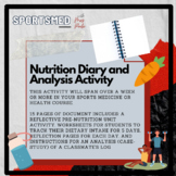Nutrition Diary and Case-Study Analysis Project (Sports Medicine)