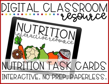 Preview of Nutrition Digital Activity FREEBIE