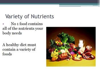 Preview of Nutrition - Essential Nutrients w/worksheet (SMART BOARD)