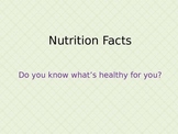 Nutrition Facts Powerpoint