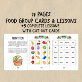 Nutrition Food Groups Worksheets & Flash Cards