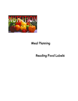 Preview of Nutrition - Food Label and Meal Planning