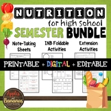 Nutrition Bundle - Interactive Note-Taking Materials
