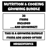 Nutrition Growing Bundle | FCS | Culinary | Cooking