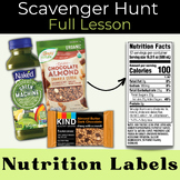 Nutrition Labels Scavenger Hunt- High School Lesson