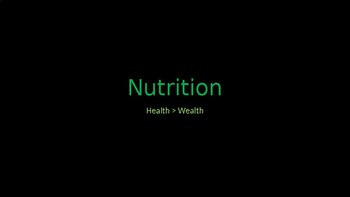 Preview of Nutrition Lecture Presentation