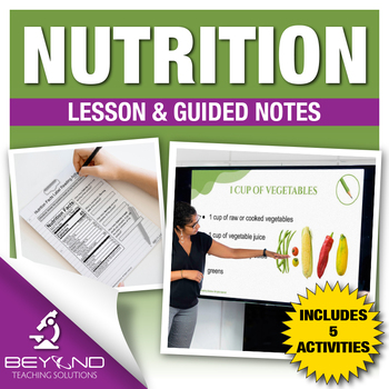 Preview of Nutrition Lesson and Worksheets - Biology Curriculum