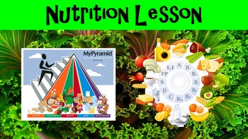 Preview of Nutrition No Prep Lesson w/ Power Point, Worksheet, and Nutrition Label Activity