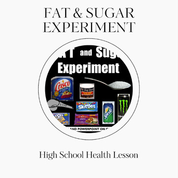 Preview of Nutrition Lessons: Get This Fun Fat and Sugar Nutrition Lab in Your Classroom!
