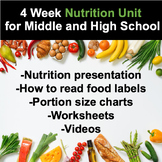 Nutrition Lessons: Middle and High School Health Nutrition