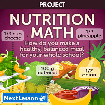 Preview of Nutrition Math - Projects & PBL