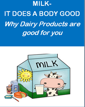 Preview of Nutrition "Milk -It does a body good!" CDC Health Standard 7