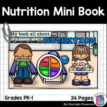 Preview of Nutrition Mini Book for Early Readers - Food Pyramid, MyPlate