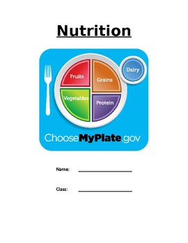 Preview of Nutrition - My Plate Packet