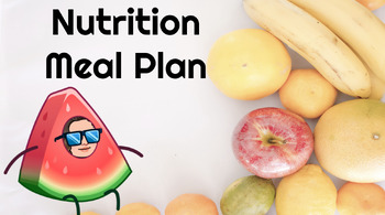 Preview of Nutrition Plan: Family and Consumer Sciences, FACS, FCS
